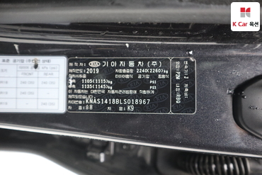 2020 - kia k9