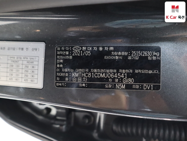 2021 - genesis gv80
