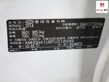 2015 - hyundai avante