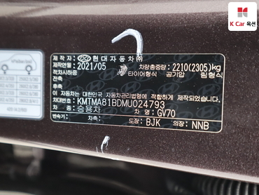 2021 - genesis gv70