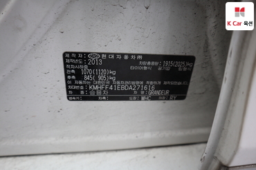 2013 - hyundai grandeur