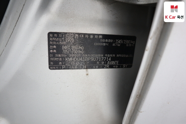 2009 - hyundai avante