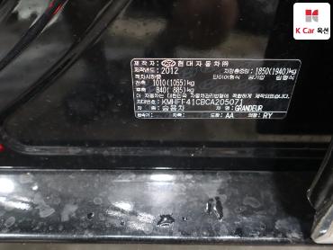 2012 - hyundai grandeur